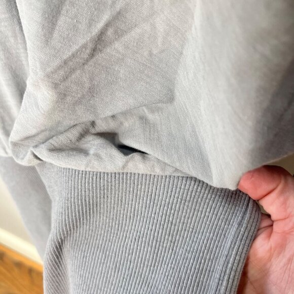 James Perse Womens Mixed Media Gray V-Neck Dress Size 3 (L) - Picture 2 of 4